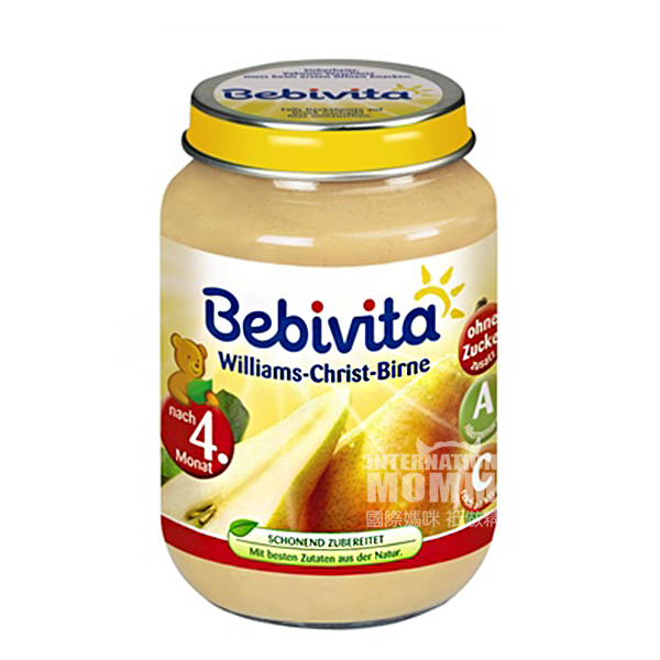 Bebivita German Pear Puree over 4 months old 190g*6