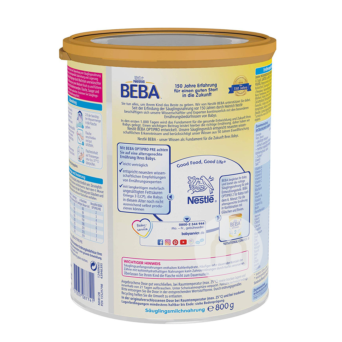 BEBA BEBA Germany Neng infant formula PRE stage * 6