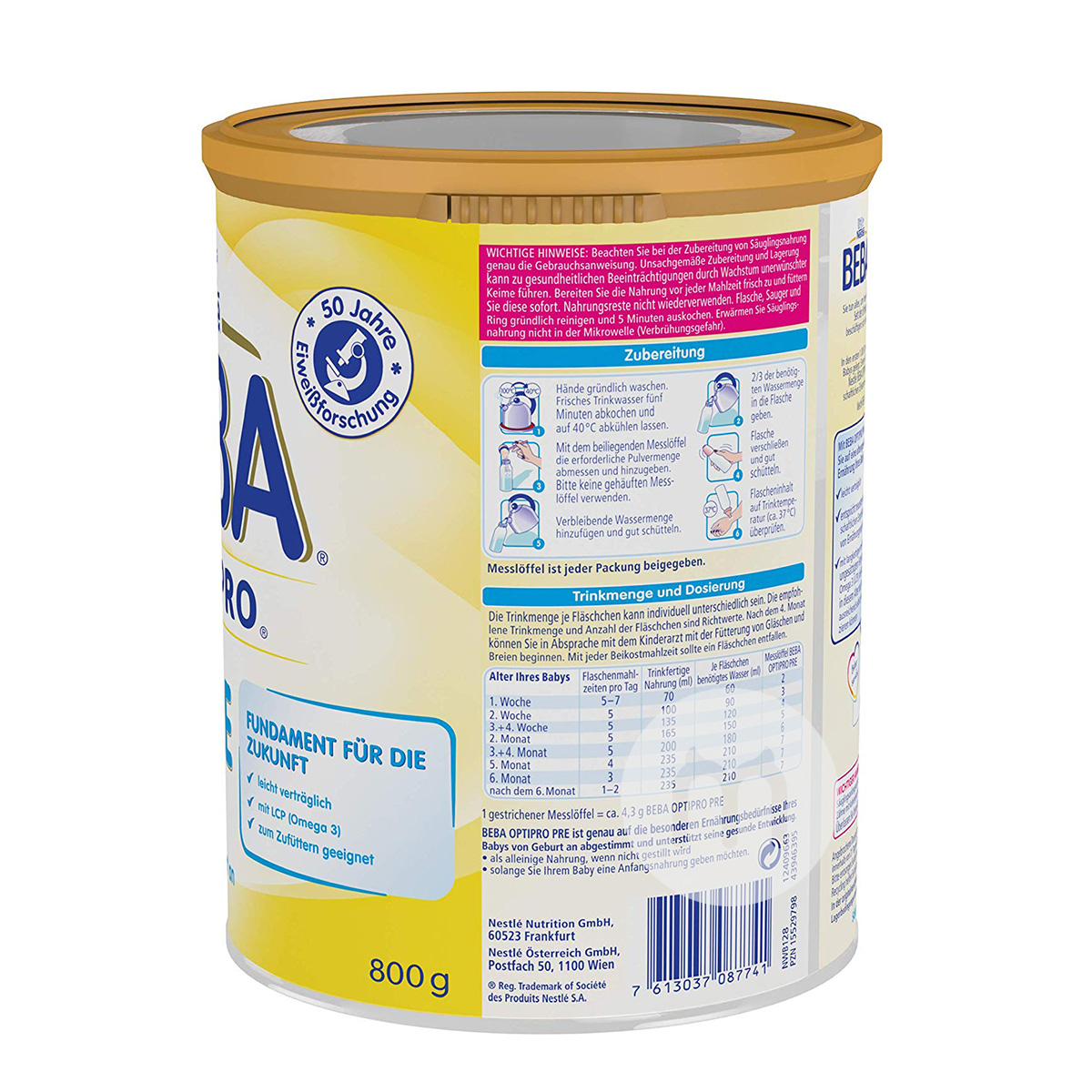BEBA BEBA Germany Neng infant formula PRE stage * 6