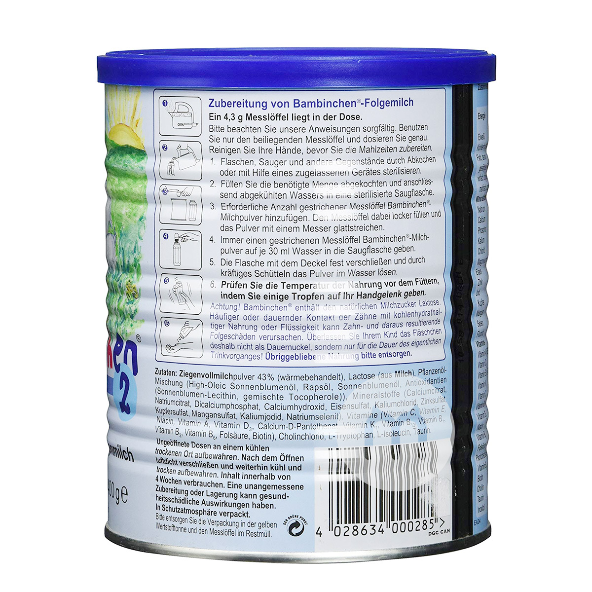 Bambinchen German goat milk powder stage 2 * 6