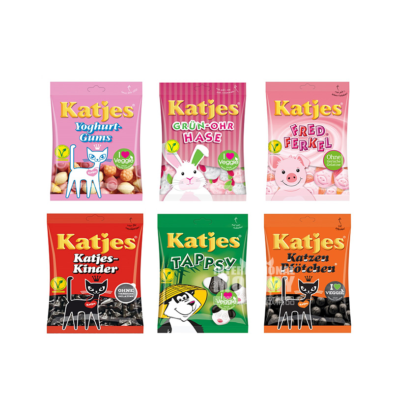 Katjes German Six Flavors of Fruit Jelly