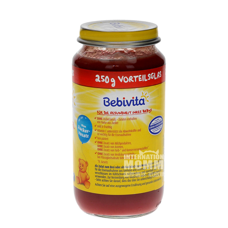 Bebivita German Organic Apple Strawberry Blueberry Puree over 6 months old