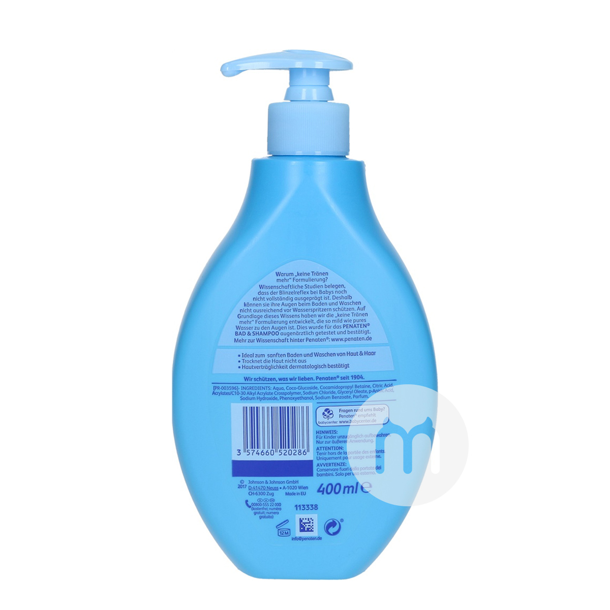 Pen aten German shampoo and bath 2 in 1 overseas original