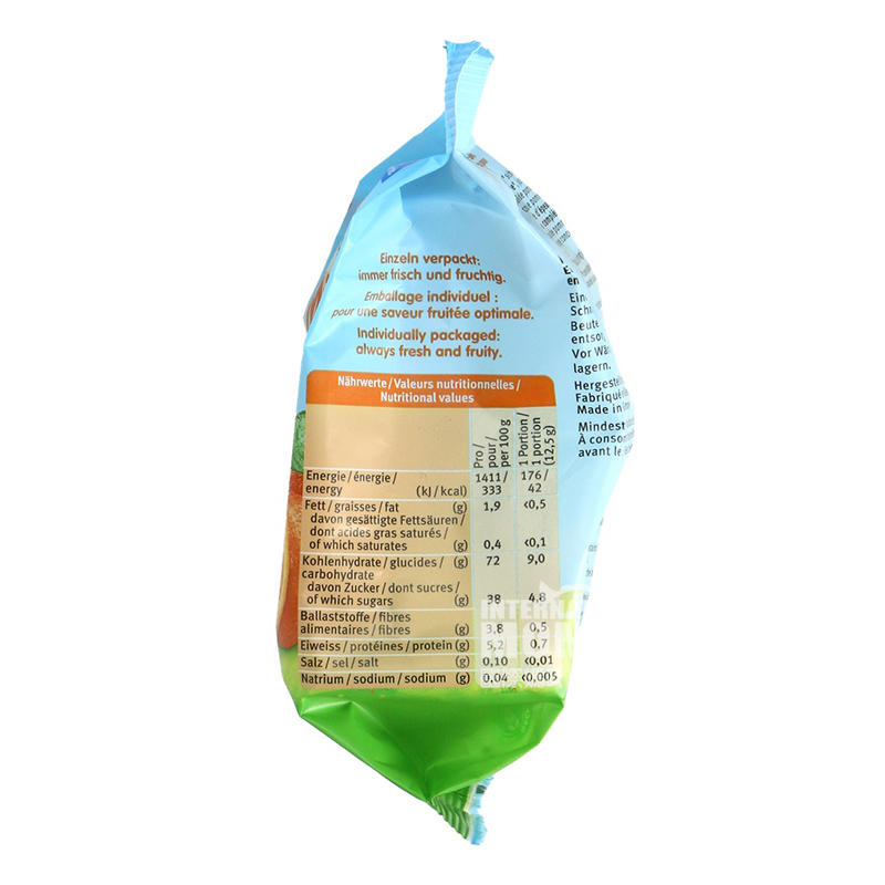 [2 pieces]Holle German Banana Orange Oatmeal Molar Rice Crackers over 12 months old