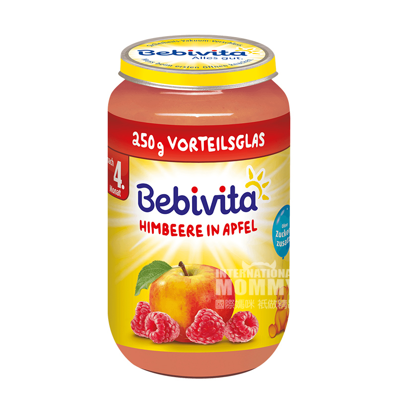 Bebivita German Raspberry Apple Puree over 4 months old