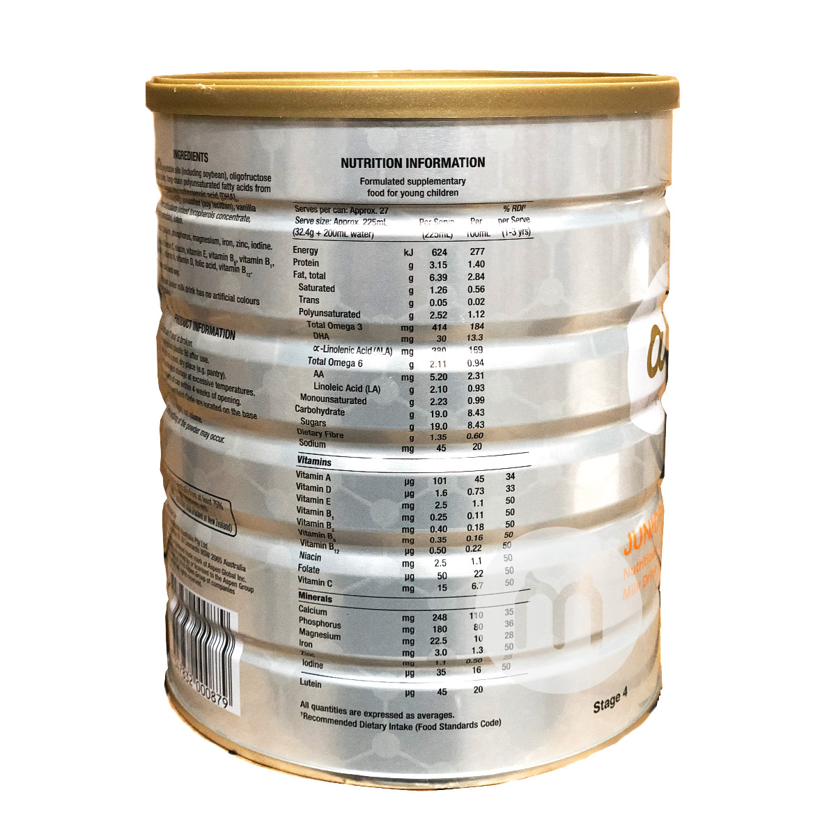 Wyeth New Zealand S-26 white gold infant milk powder 4 stages * 3 cans