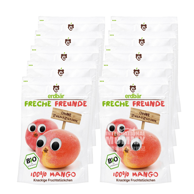 Erdbar German Organic dried fruit dried mango*10