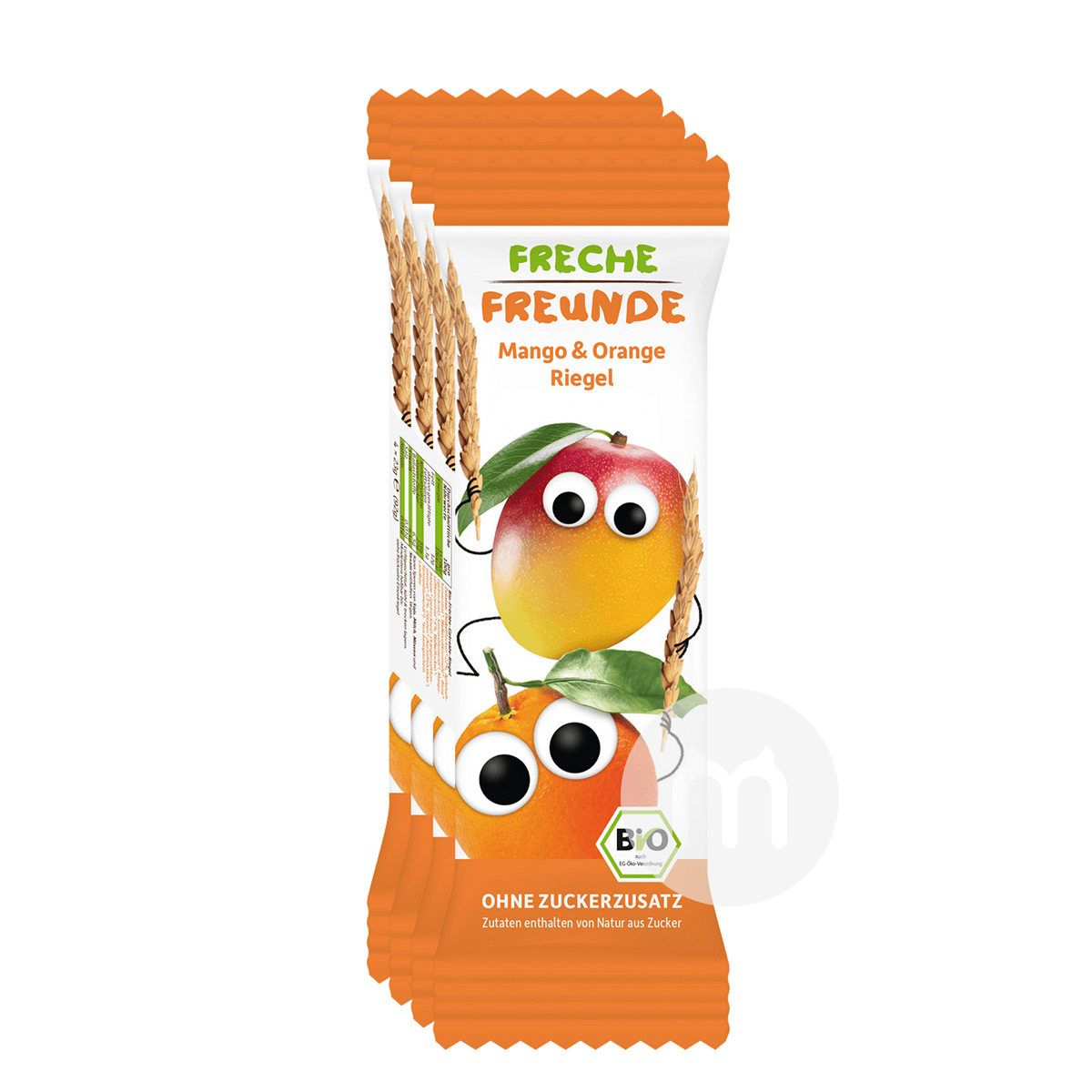 Erdbar German Organic Cereal Mango Orange Fruit Bar*20