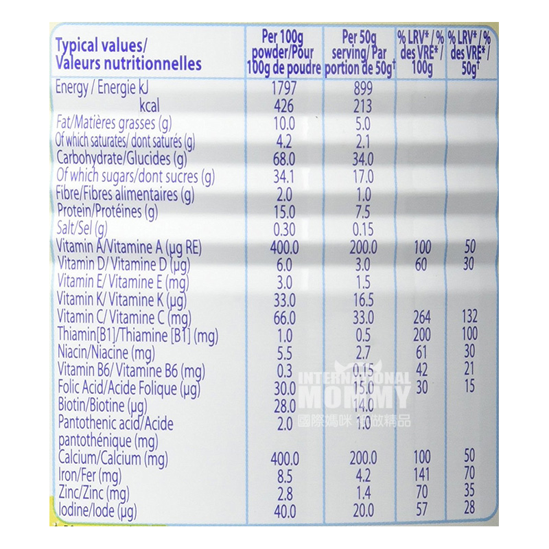 [2 pieces]Nestle German Cerelac Series Calcium Iron Zinc Milk Honey Rice Noodles over 12 months old