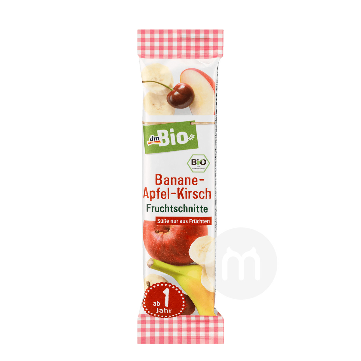 DmBio German Organic Banana Apple Cherry Fruit Bar*25