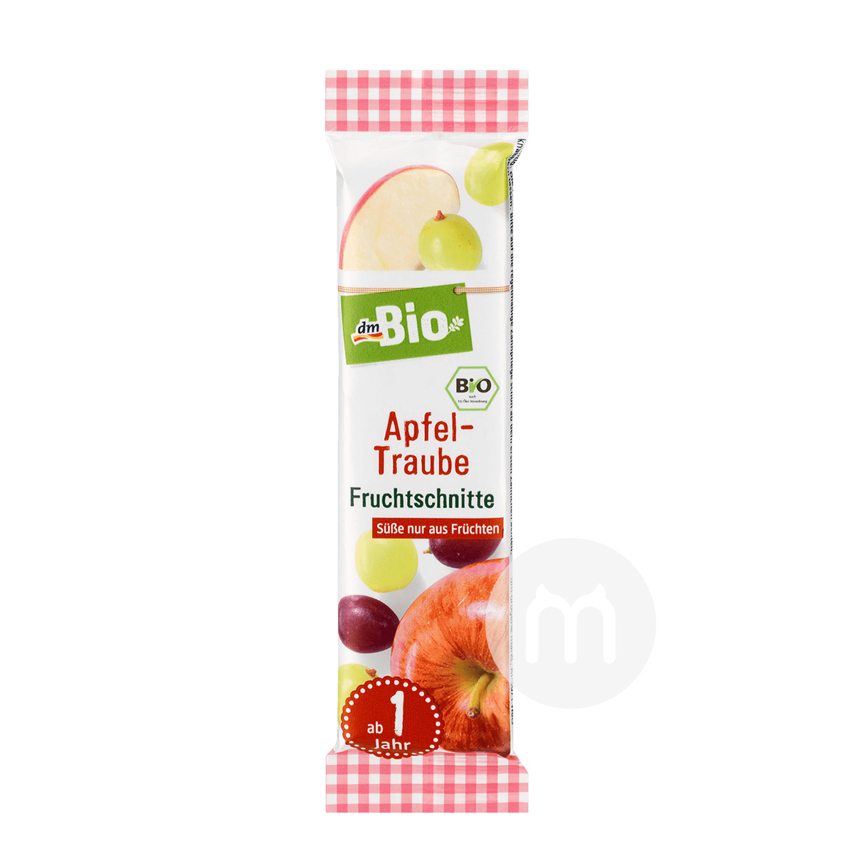 DmBio German Organic Apple Grape Fruit Bar*25
