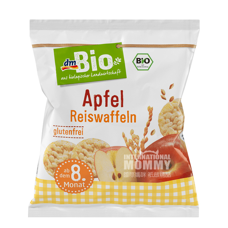 DmBio German Organic Apple Rice Crackers