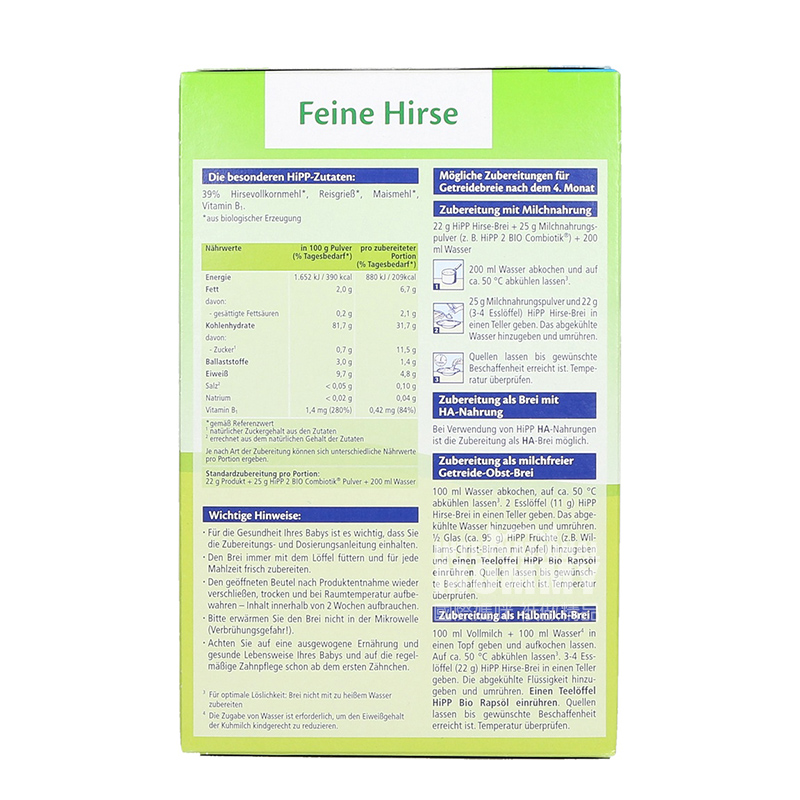 HiPP German Organic Grain Millet Rice Noodles over 4 months old