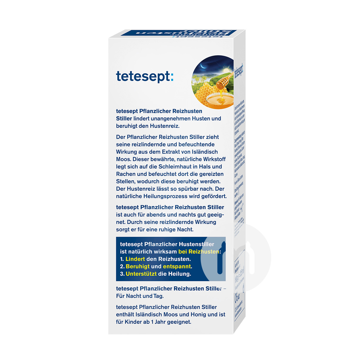 Tetesept German High Purity Iceland Moss Anti-Asthmatic Honey Syrup