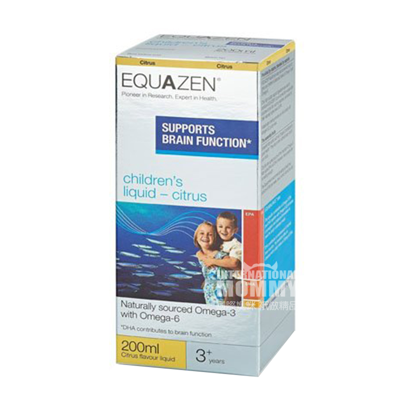 [2 pieces]EQUAZEN England Children's Liquid Fish Oil Citrus Flavor over 3 year old