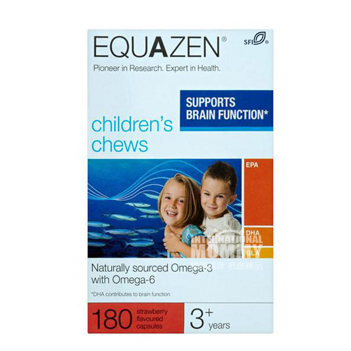 [2 pieces]EQUAZEN England Children Chewing Fish Oil Strawberry Flavor over 3 year old