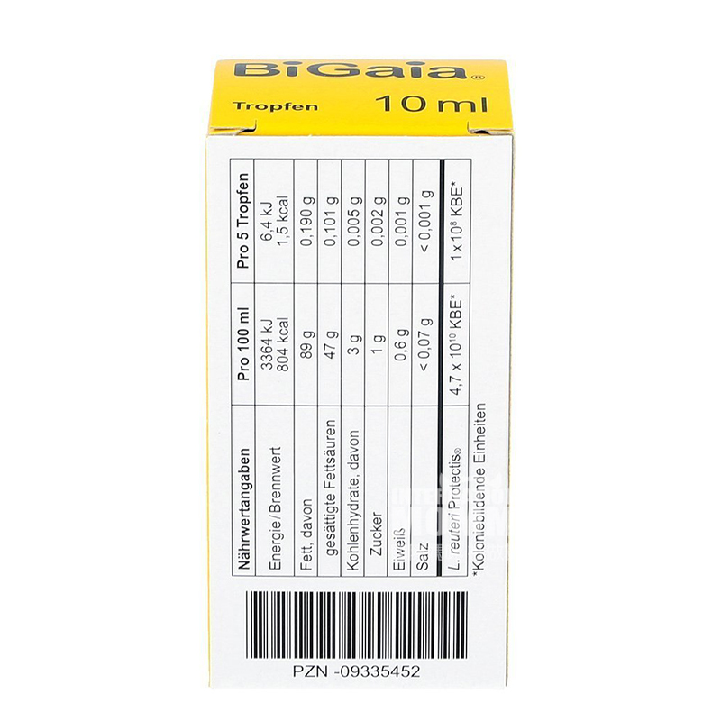 BiGaia German Infant Probiotic Lactic Acid Bacteria Drops 10ml