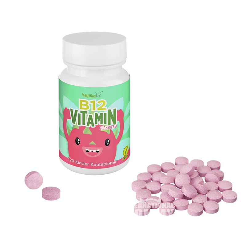 BjokoVit German Children's Vitamin B12 Chewable Tablets
