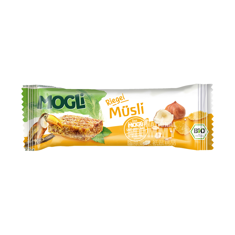 MOGLi German Organic Grain Hazelnut Sandwich Bar*15