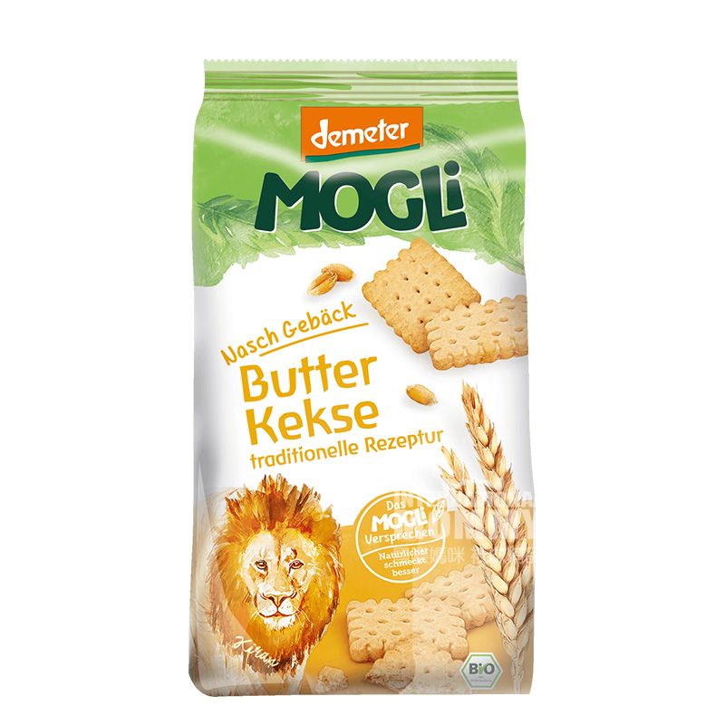[2 pieces]MOGLi German Organic Wheat Butter Cookies