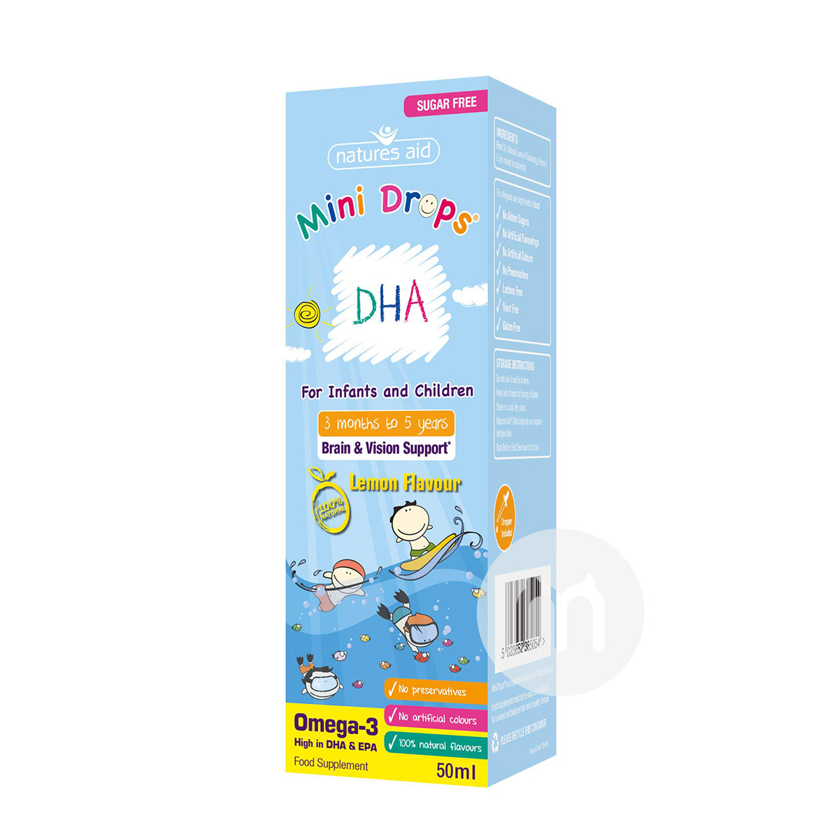 Natures Aid England DHA Drops for Infants