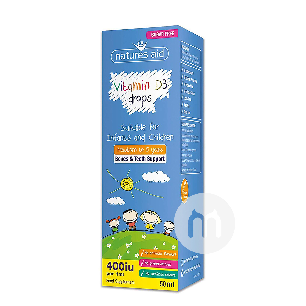 Natures Aid England Vitamin D3 Drops for Infants*3