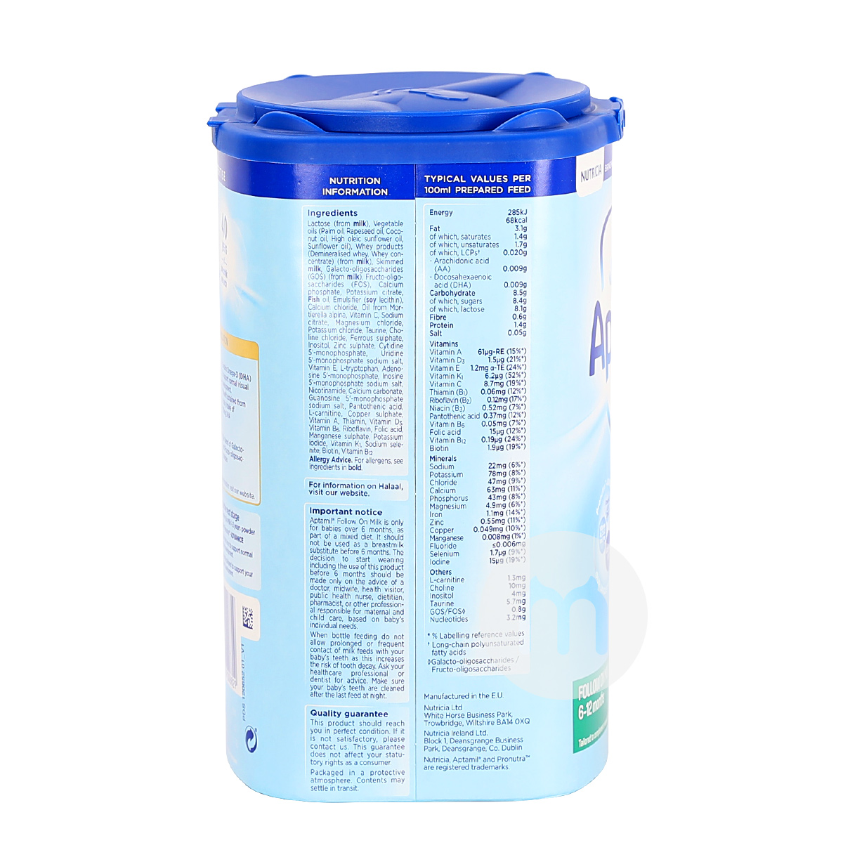 Aptamil UK milk powder 2 stages * 4 cans