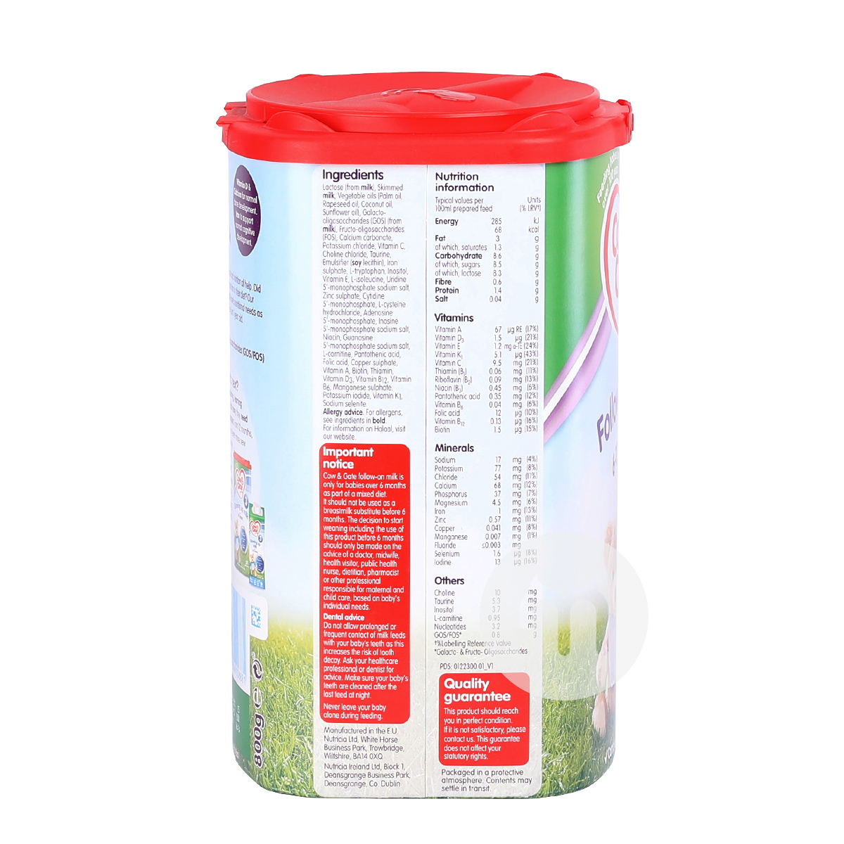 Cow & Gate UK milk powder 2 stages * 8 cans