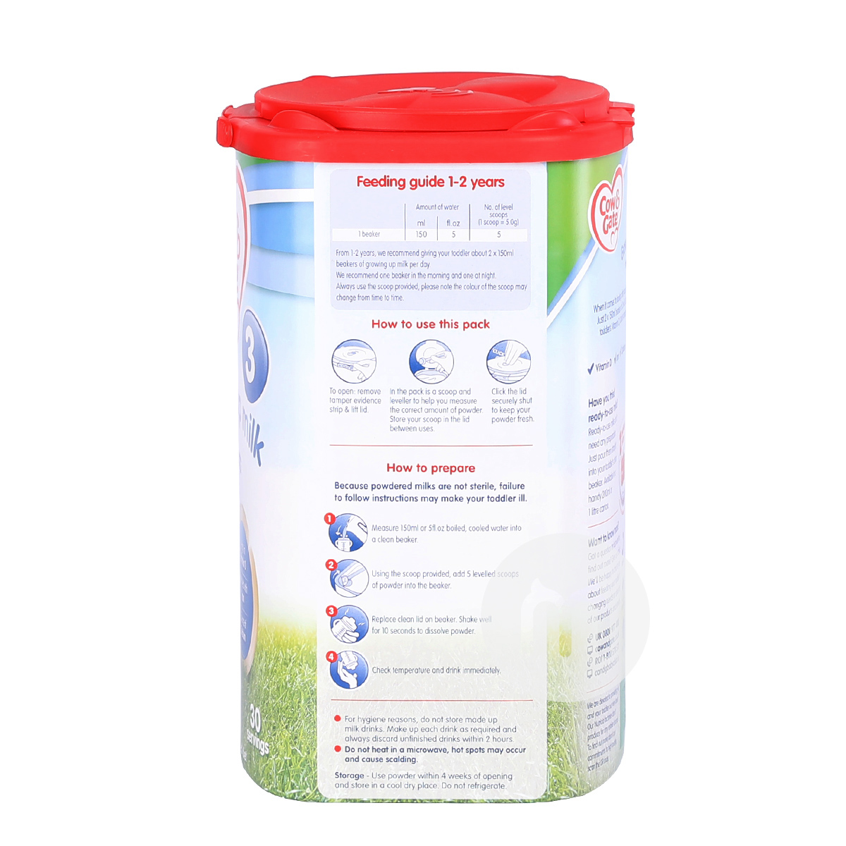 Cow & Gate UK milk powder 3 stages * 8 cans