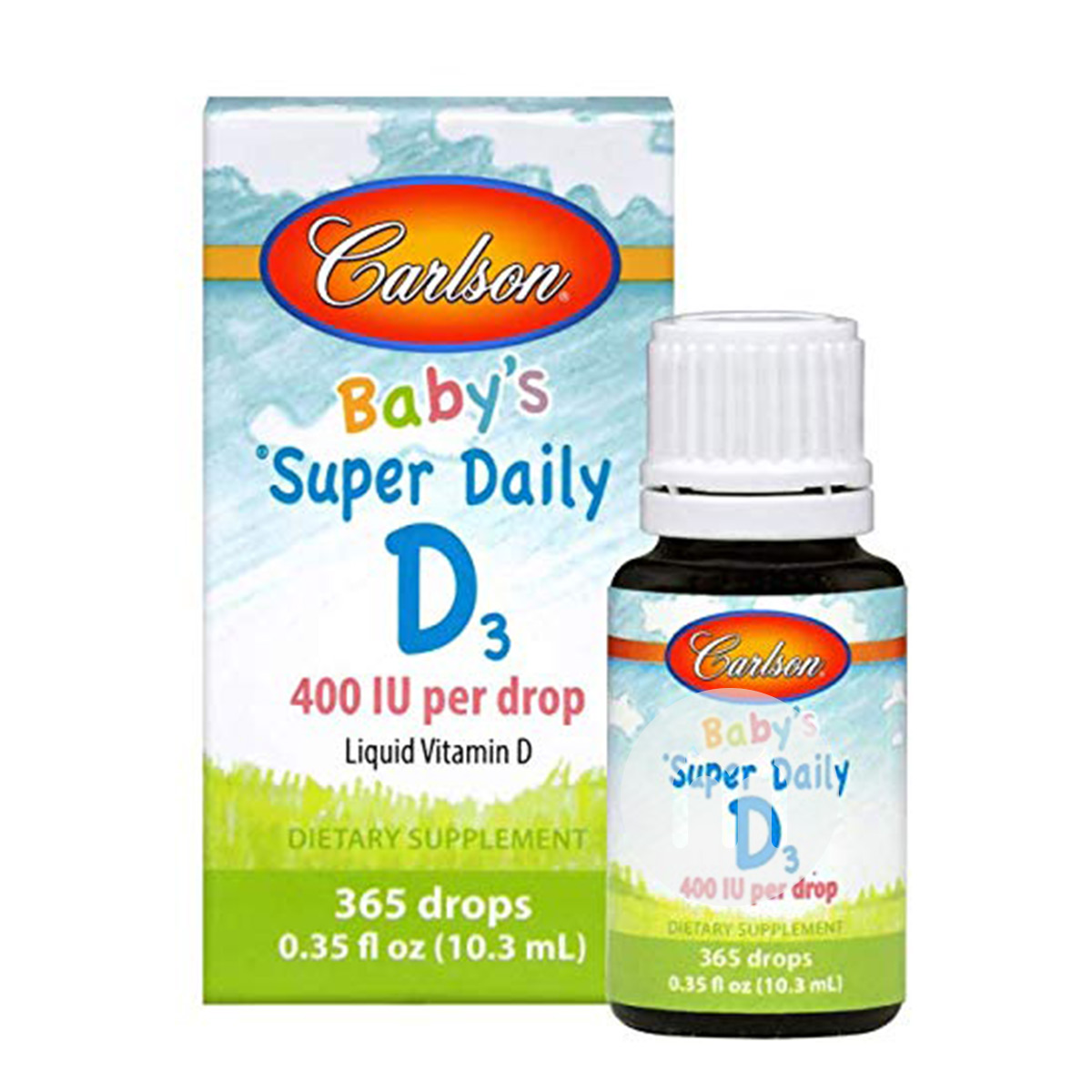[2 pieces]Carlson American Baby Vitamin D3 Drops
