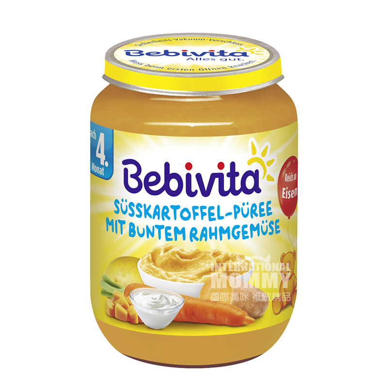 Bebivita German Carrot and Sweet Potato Puree over 4 months