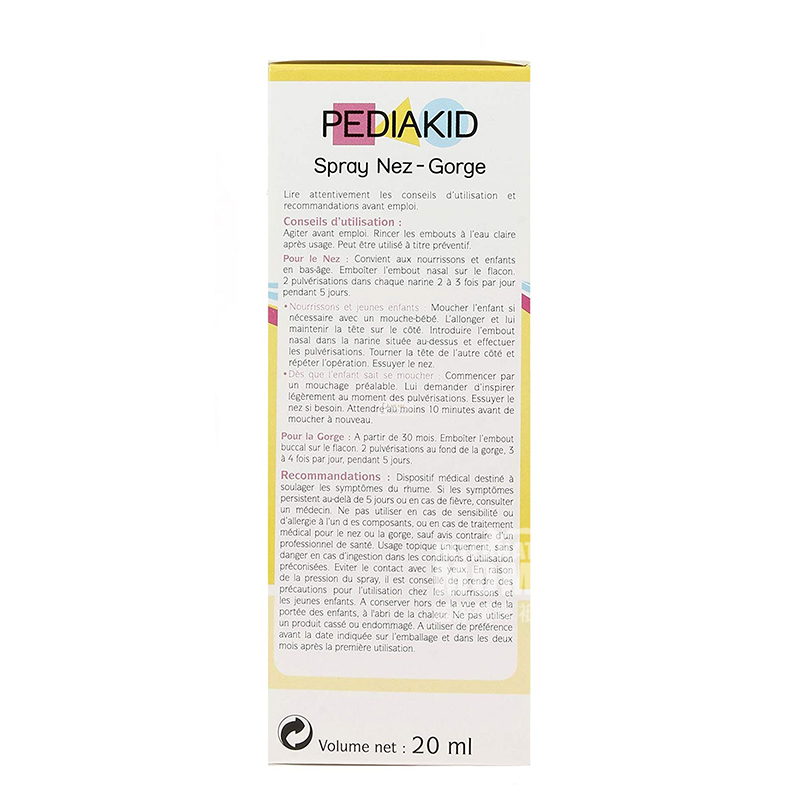 PEDIAKID France Cough Relief Spray for Babies and Children 20ml