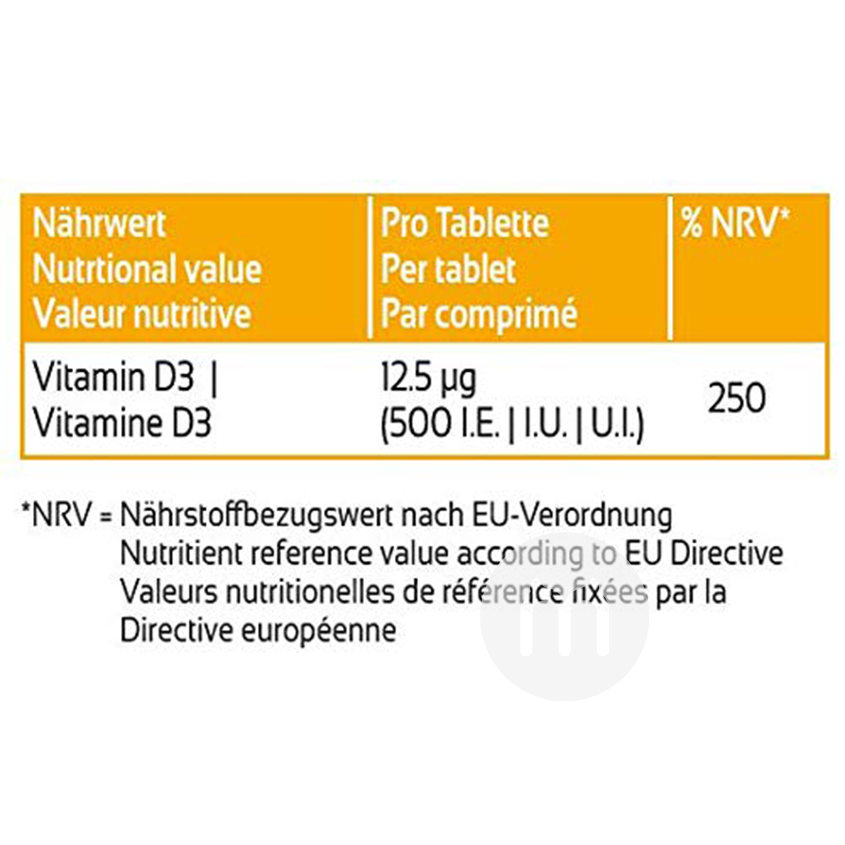 Denk German Vitamin D3 Tablets for Infants