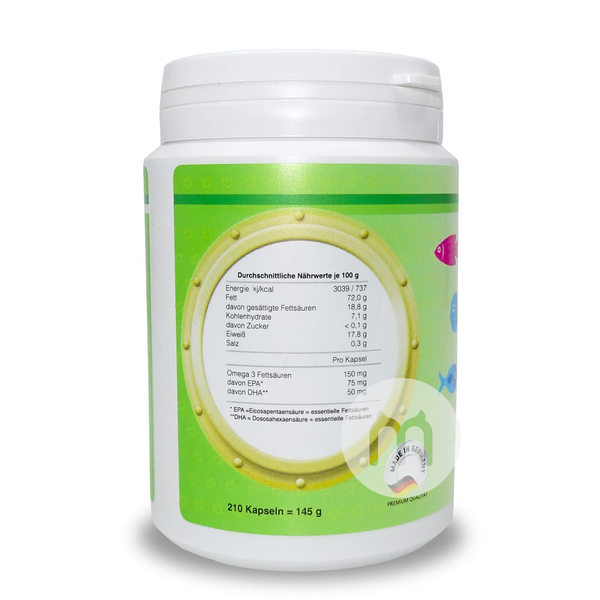 Optimum24 German Children's fish oil capsules