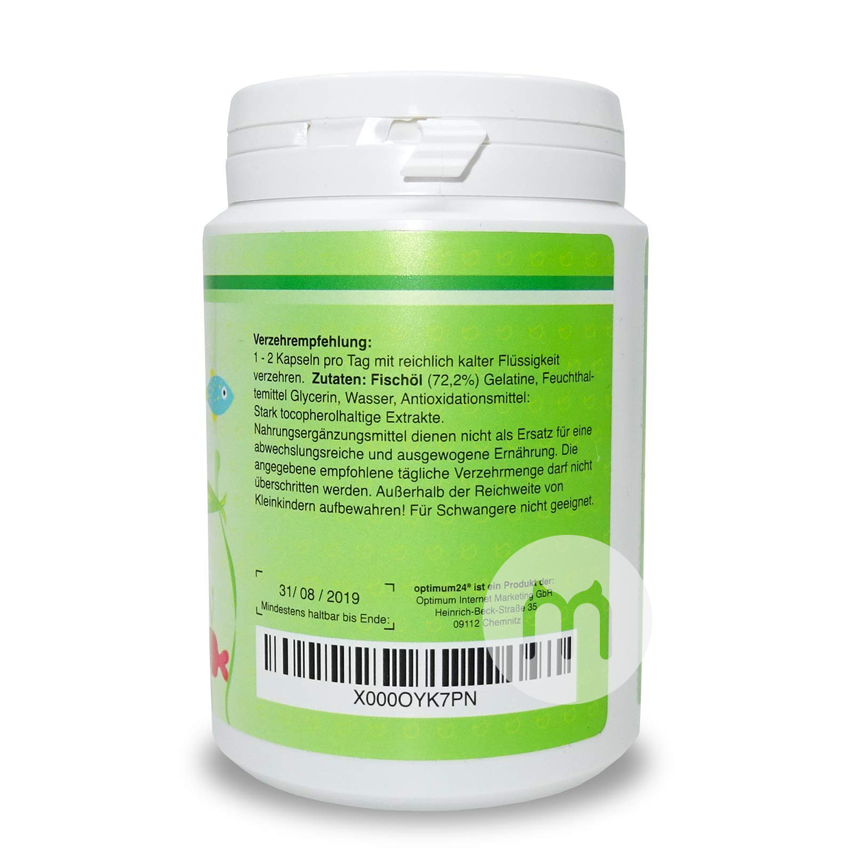 Optimum24 German Children's fish oil capsules