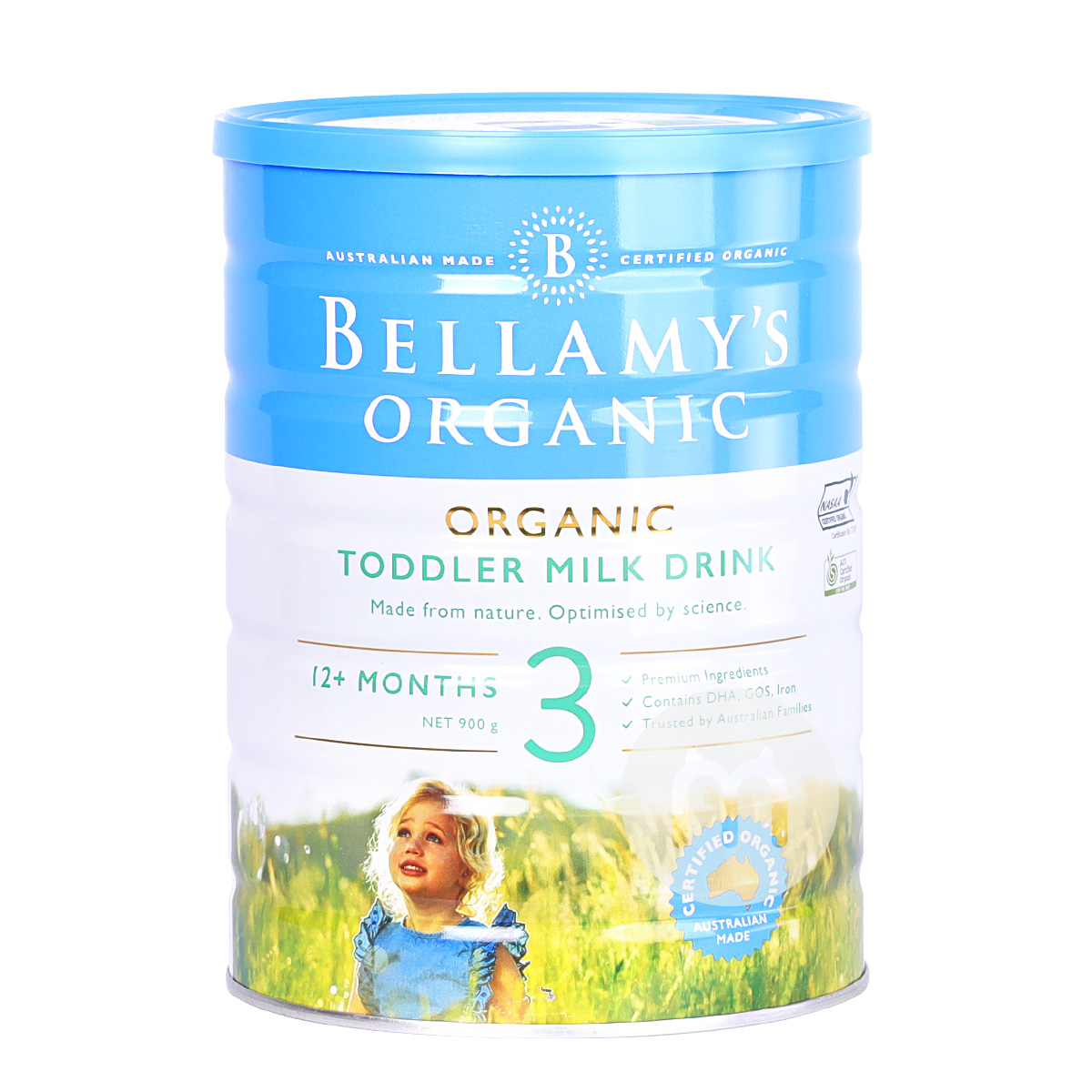 BELLAMY'S Australian Organic Infant Formula 3 stages 900g * 3 cans