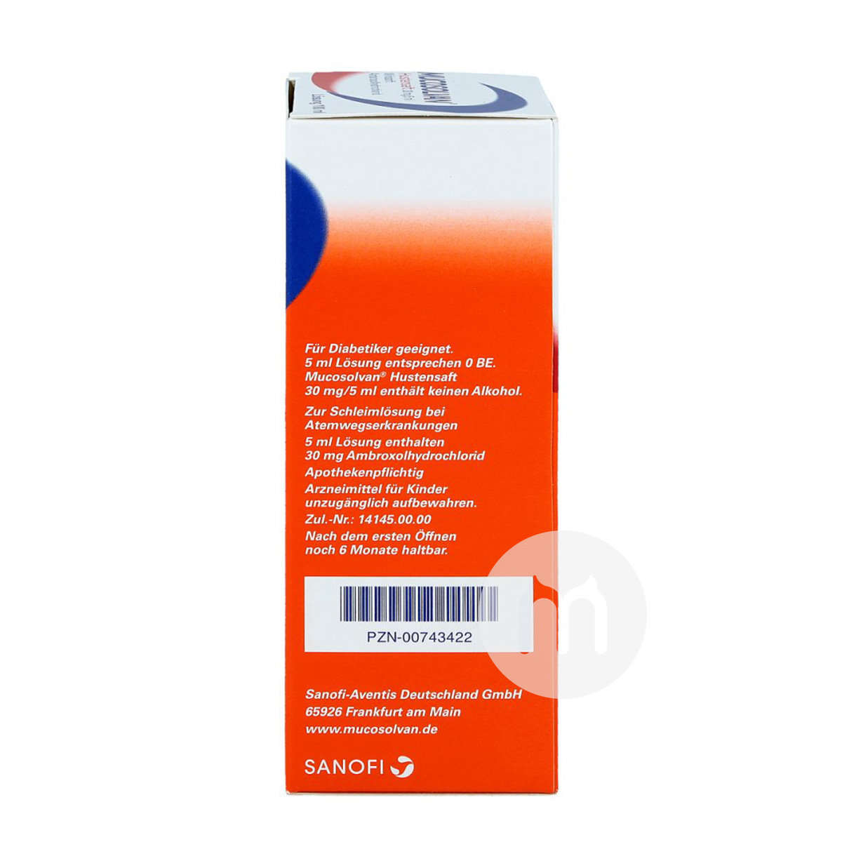 MUCOSOLVAN German Infant and adult Expectorant and Lung-relieving Cough Syrup 100ml