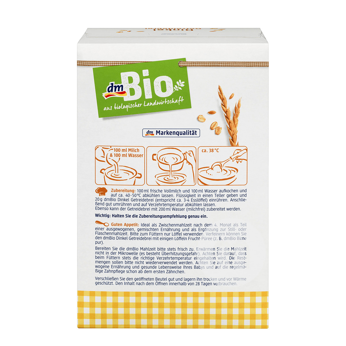 [2 pieces]DmBio German Organic Spelt Wheat Noodles over 4 months 400g
