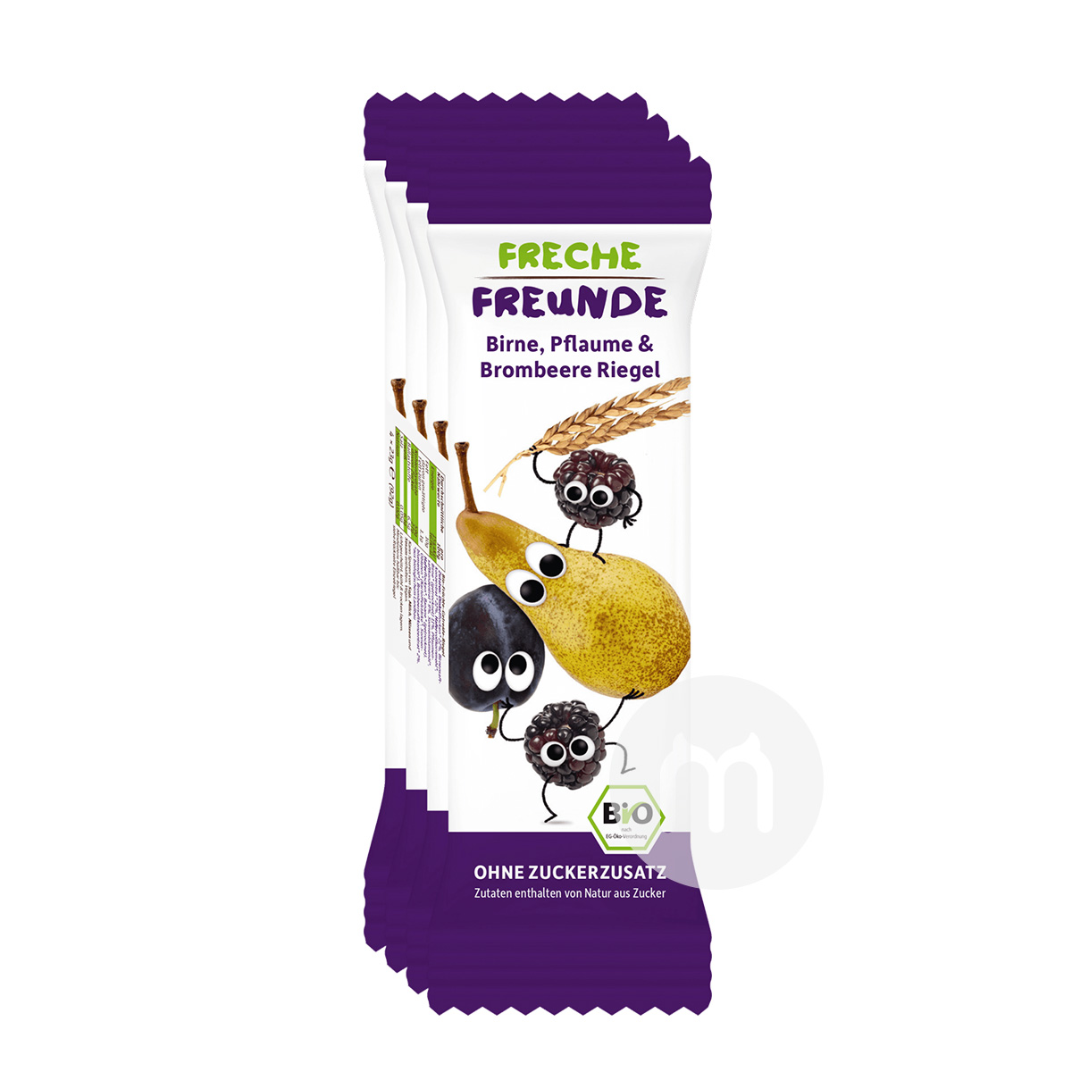 Erdbar German Organic Pear Blackberry Plum Fruit Bars*20