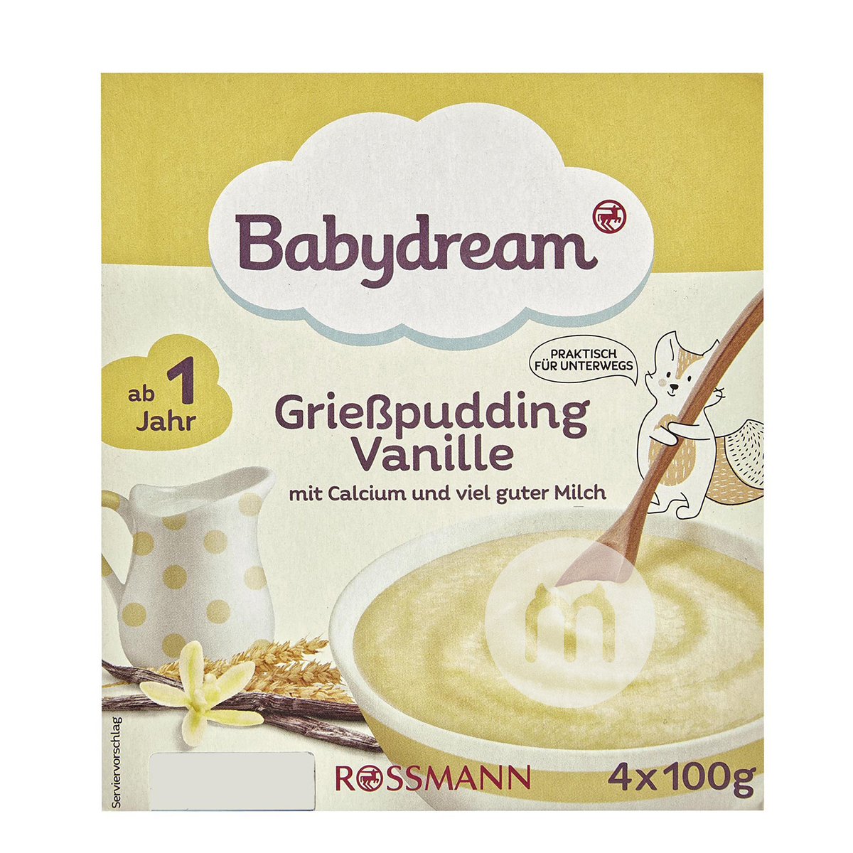 [2 pieces]Babydream German Semolina Pudding Vanilla Cup over 12 months