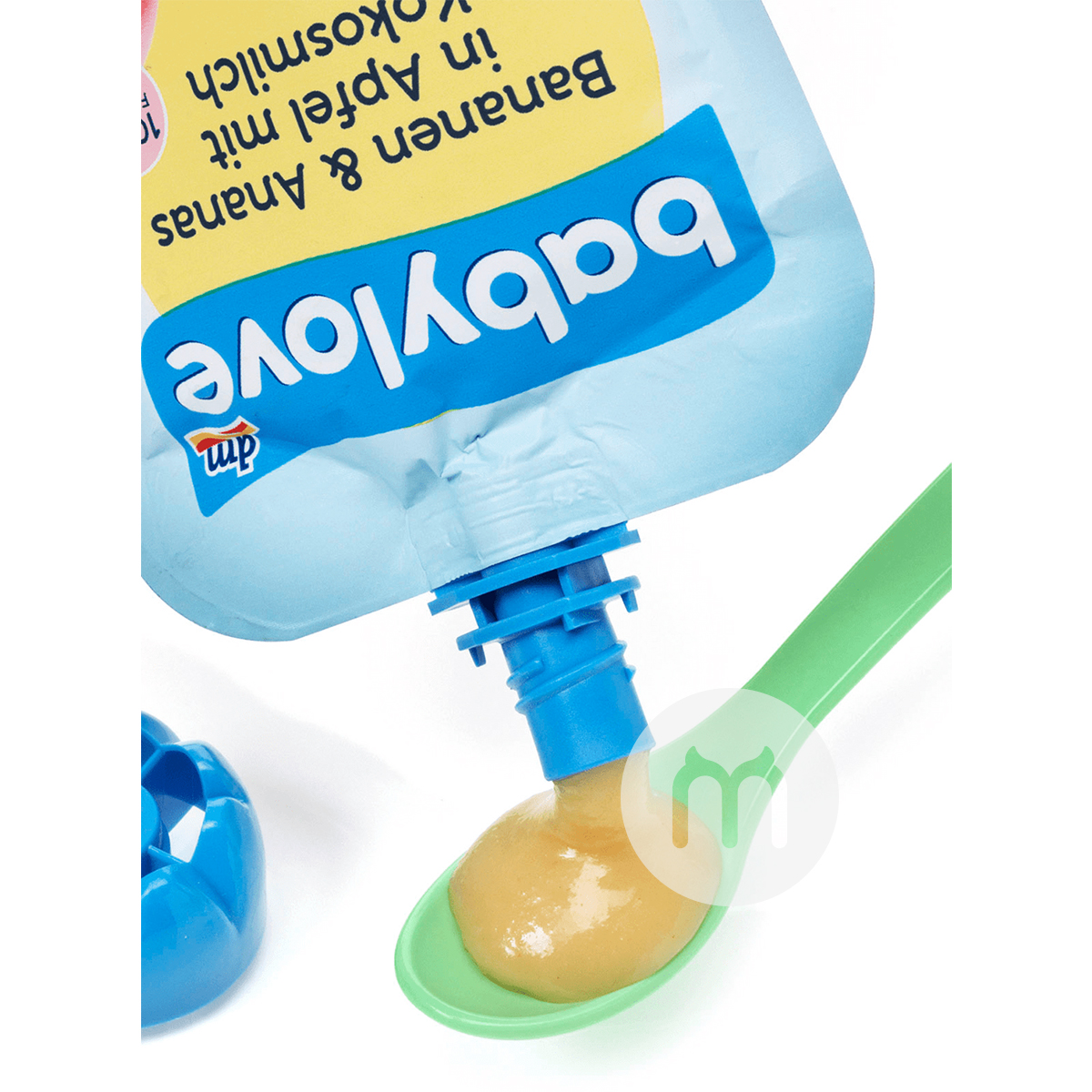 Babylove German Organic Banana Pineapple Apple Coconut Milk Puree Sucking over 12 months*6