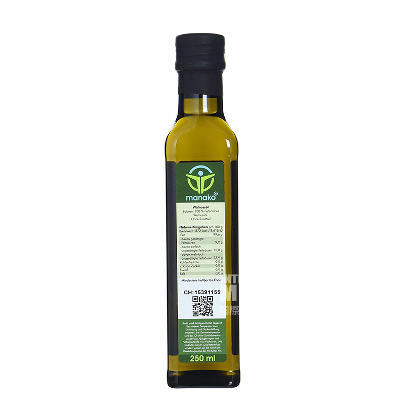 [4 pieces] Manako German Organic Walnut Oil