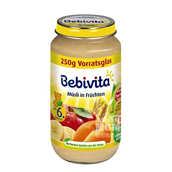 [4 pieces] Bebivita German Wheat Fruit Puree over 6 months