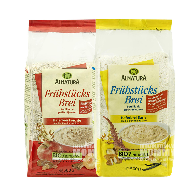[2 pieces] ALNATURA German Organic Fruit+Organic Almond Nut Mixed Cereal Whole Grains over 1 year