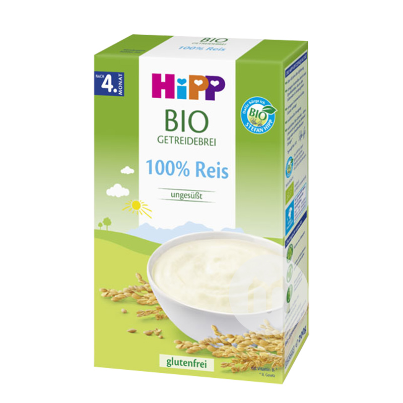 [4 pieces] HiPP German Organic Rice Noodles*2+ Organic Banana Milk Bread Good Night Rice Noodles*2 over 4 months