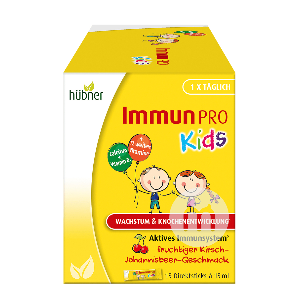 [4 pieces] Hubner German Children's Multivitamin + Calcium Improve Immunity