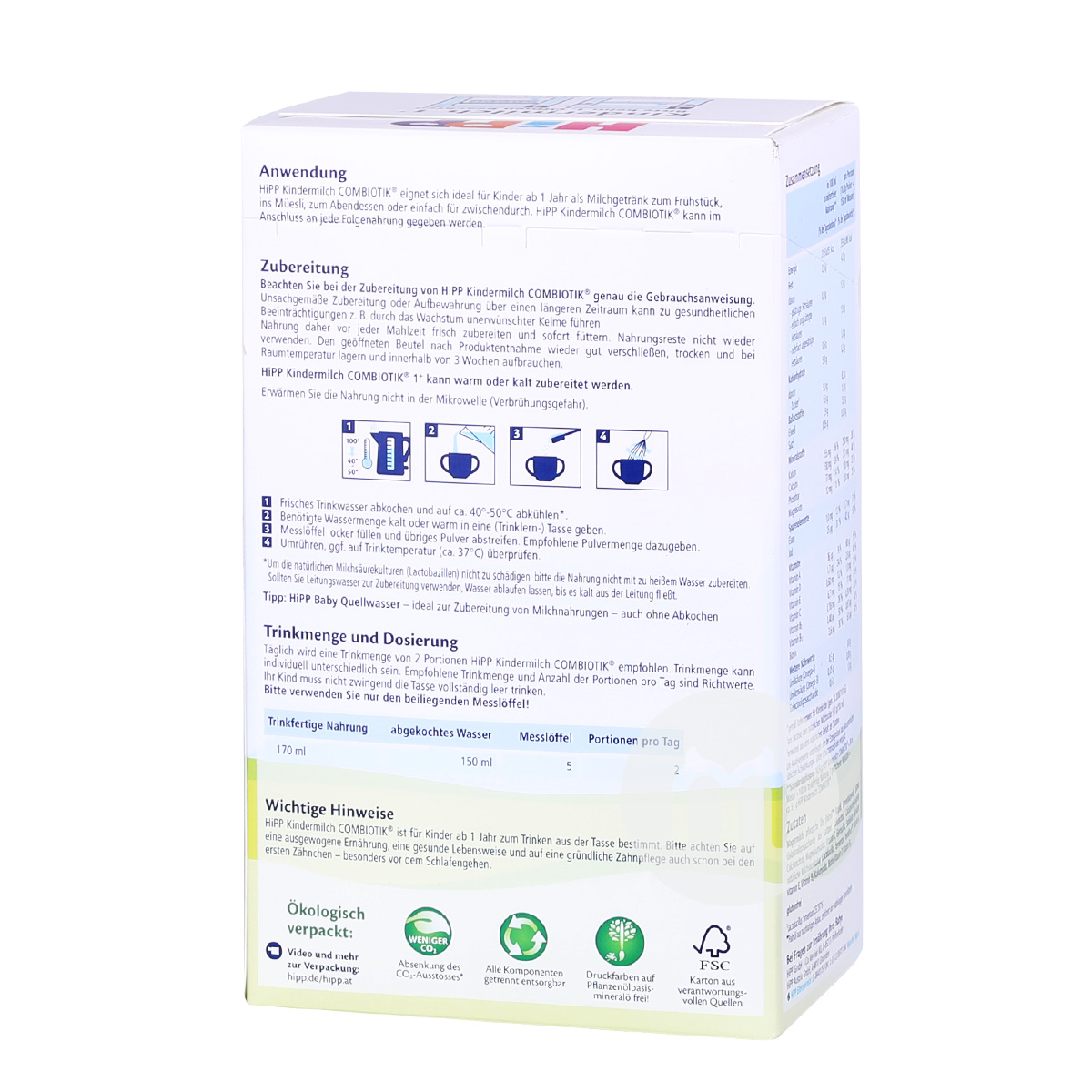 HiPP German probiotic milk powder 4 stages * 8 boxes