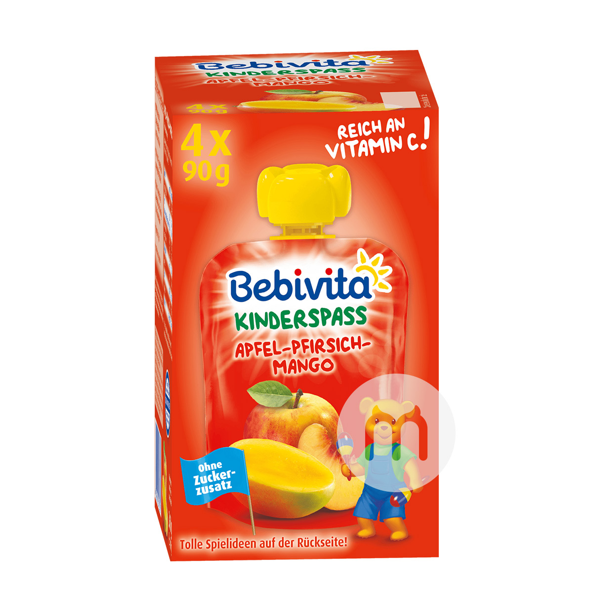 Bebivita Germany Apple peach and mango puree for more than 12 months 360g