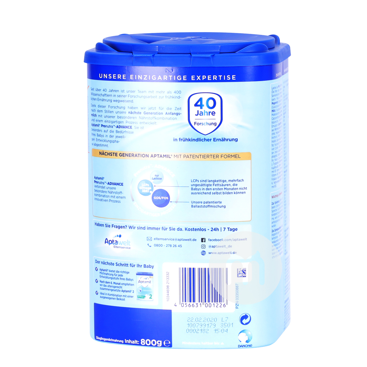 Aptamil German milk powder 1 stage * 6 cans