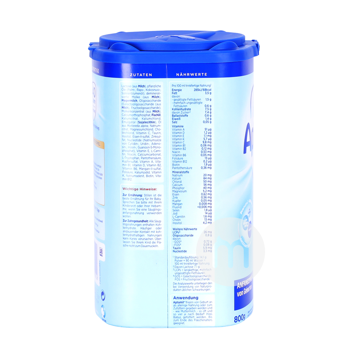 Aptamil German milk powder 1 stage * 6 cans